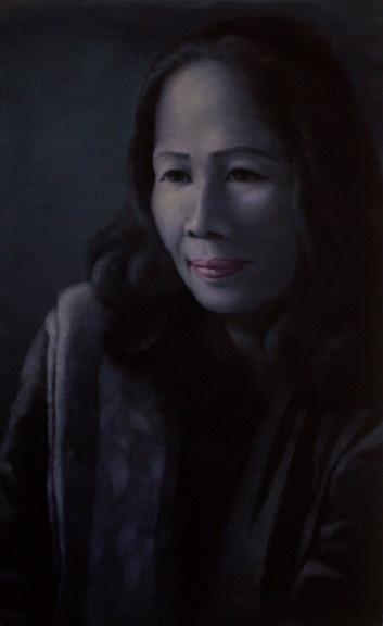 Portrait of the Poet Y Nhi. 2016. Oil on canvas. 130x80cm