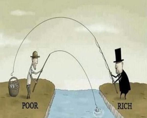 rich poor